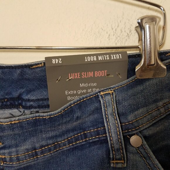 Torrid Jeans Womens 24R Blue Luxe Slim Boot Typhoon Super Stretch Denim 13743485 - Picture 5 of 9